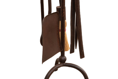 Biscottini Set attrezzi da camino in ferro L20XPR20XH83 cm