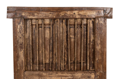 Biscottini Finestra finestrina grata in legno massello e in ferro antica e vecchia medievale con telaio da interno o da esterno