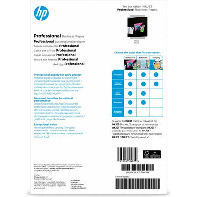 HP Carta opaca Professional Business, 180 g/m2, A4 (210 x 297 mm), 150 fogli