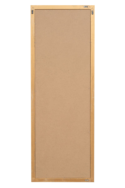 Biscottini Specchio Specchiera da parete e appendere verticale/orizzontale L50xPR4xH140 cm finitura foglia oro anticato