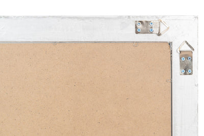 Biscottini Specchio Specchiera da parete e appendere verticale/orizzontale L72xPR4xH180 cm finitura foglia argento anticato