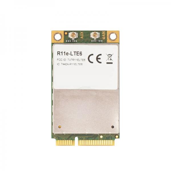 Mikrotik R11E-LTE6 scheda di rete e adattatore Interno WWAN 300 Mbit/s (MikroTik miniPCIe LTE Card - R11e-LTE6)