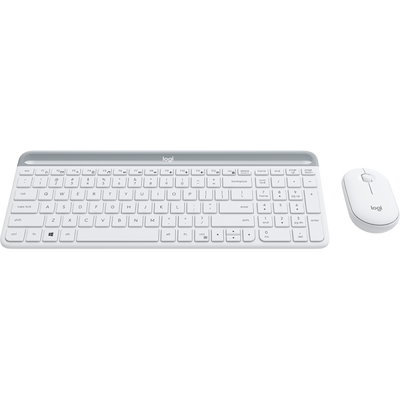 LOGITECH - Set tastiera + mouse wireless MK470 - AZERTY - bianco