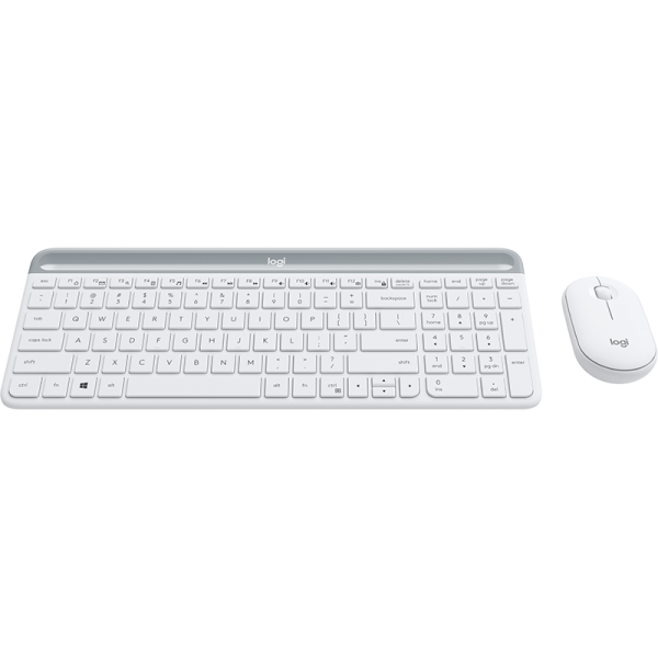 LOGITECH - Set tastiera + mouse wireless MK470 - AZERTY - bianco