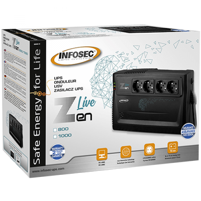 Gruppo di continuità UPS 1000VA con 4 prese Line Interactive
