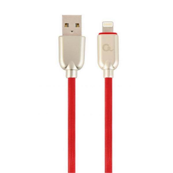 Cavo di ricarica in gomma - 8 Pin - 1Mt - Rosso