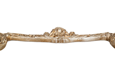 Biscottini CONSOLLE IN LEGNO FINITURA FOGLIA ARGENTO ANTICATO MADE IN ITALY dimensioni