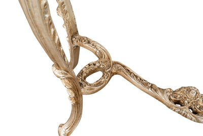 Biscottini CONSOLLE IN LEGNO FINITURA FOGLIA ARGENTO ANTICATO MADE IN ITALY dimensioni