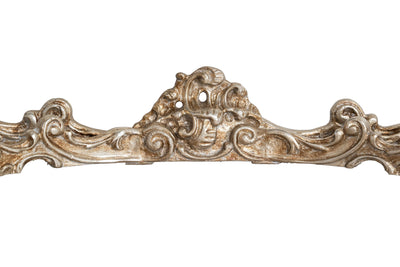 Biscottini CONSOLLE IN LEGNO FINITURA FOGLIA ARGENTO ANTICATO MADE IN ITALY dimensioni