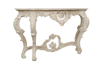 Biscottini CONSOLLE IN LEGNO FINITURA BIANCA ANTICATA MADE IN ITALY dimensioni lunghezza