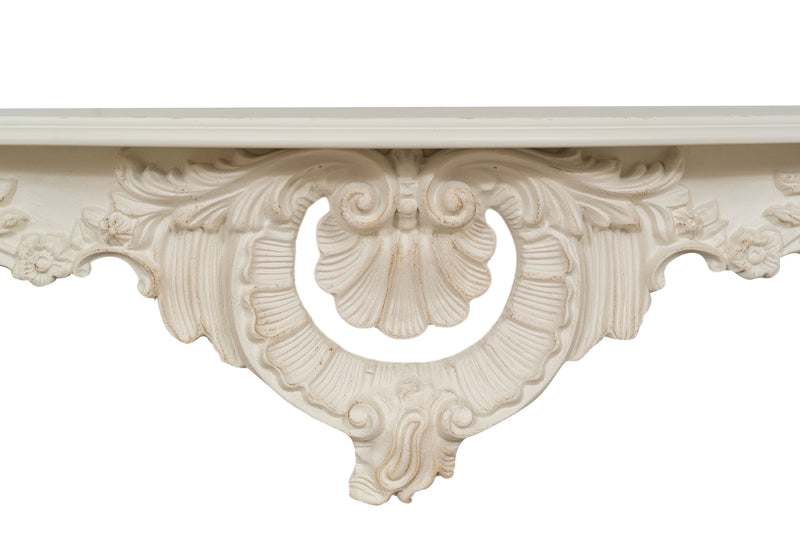 Biscottini CONSOLLE IN LEGNO FINITURA BIANCA ANTICATA MADE IN ITALY dimensioni lunghezza