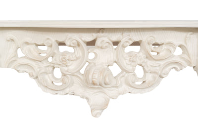 Biscottini CONSOLLE IN LEGNO FINITURA BIANCA ANTICATA MADE IN ITALY dimensioni lunghezza