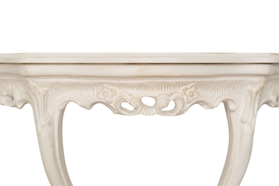 Biscottini CONSOLLE IN LEGNO FINITURA BIANCA ANTICATA MADE IN ITALY dimensioni lunghezza