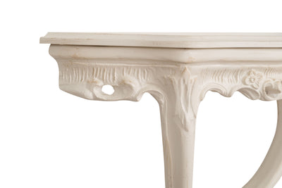 Biscottini CONSOLLE IN LEGNO FINITURA BIANCA ANTICATA MADE IN ITALY dimensioni lunghezza