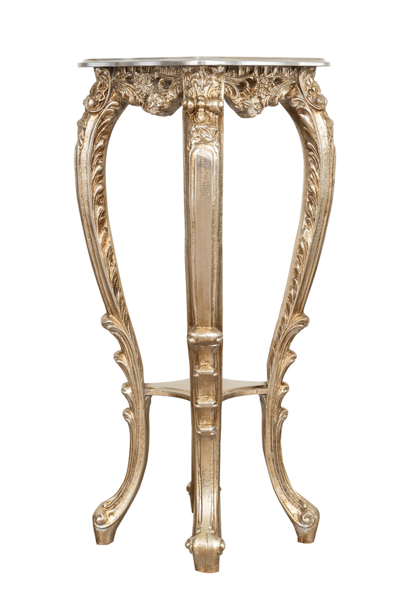 Biscottini PANCHETTO PORTAVASO IN FINITURA FOGLIA ARGENTO ANTICATO MADE IN ITALY Offerta