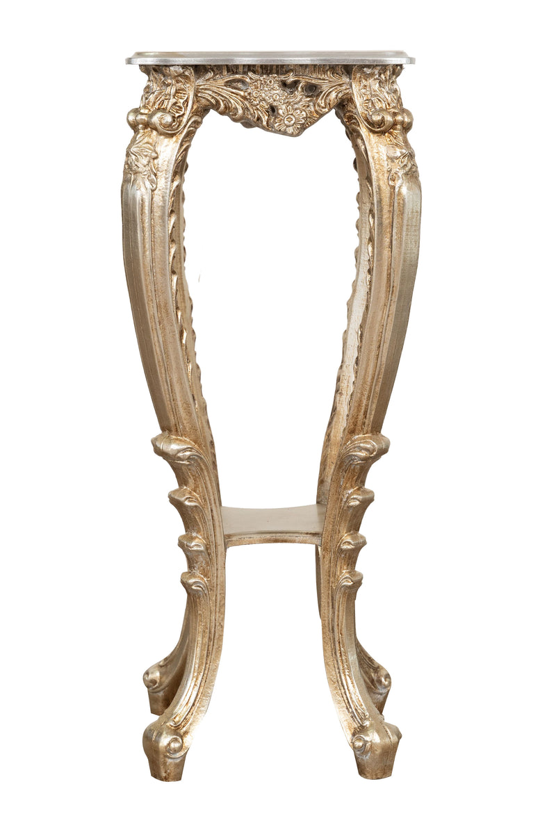 Biscottini PANCHETTO PORTAVASO IN FINITURA FOGLIA ARGENTO ANTICATO MADE IN ITALY Offerta