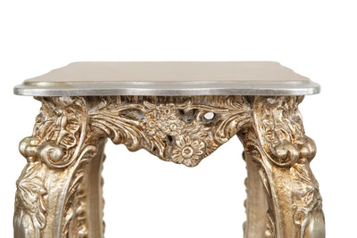 Biscottini PANCHETTO PORTAVASO IN FINITURA FOGLIA ARGENTO ANTICATO MADE IN ITALY Offerta