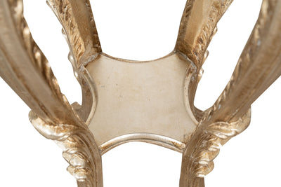 Biscottini PANCHETTO PORTAVASO IN FINITURA FOGLIA ARGENTO ANTICATO MADE IN ITALY Offerta