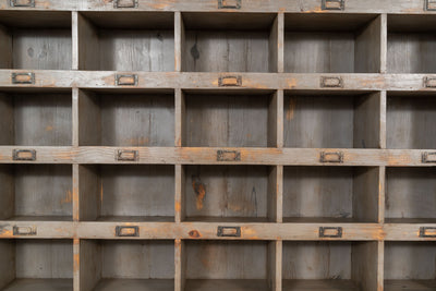 Biscottini Vetrina libreria in legno massello di rovere L154xPR33xH105 cm Imponente