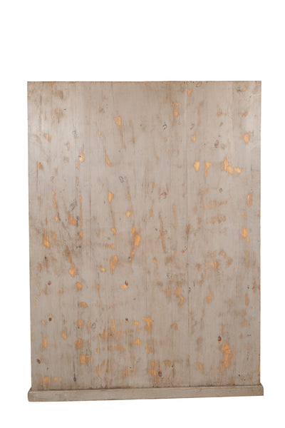 Biscottini Vetrina libreria in legno massello di rovere L154xPR33xH105 cm Imponente