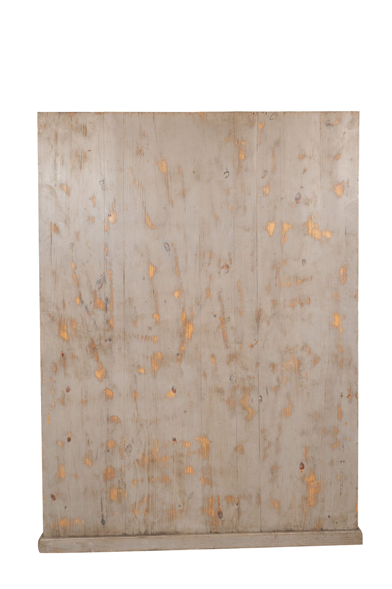 Biscottini Vetrina libreria in legno massello di rovere L154xPR33xH105 cm Imponente