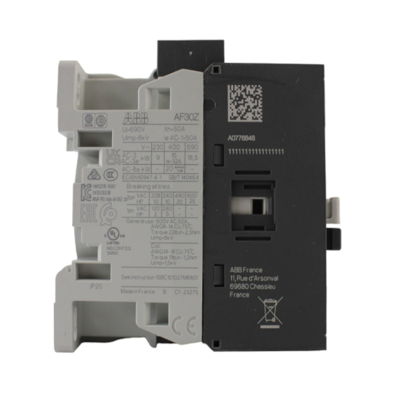 Contattore AC-3 15 KW bobina 24-60V per PLC ABB