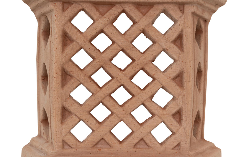 Biscottini Lanterna Lampada da parete da appendere in Terracotta 100% Made in Italy interamente Lavorata a Mano