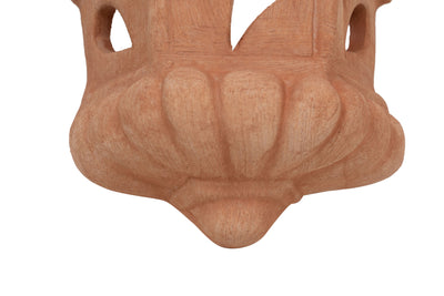 Biscottini Lanterna Lampada da parete da appendere in Terracotta 100% Made in Italy interamente Lavorata a Mano