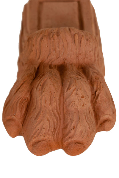 Biscottini Set 8 Piedini A ZAMPA DI LEONE sottovaso per vasi in Terracotta Toscana 100% Made In Italy interamente Lavorata a Mano