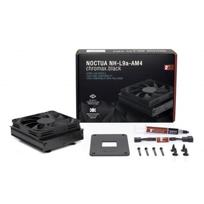 Noctua NH-L9a-AM4 chromax.black Processore Refrigeratore 9,2 cm Nero (Noctua NH-L9a-AM4 chromax.black - proc)