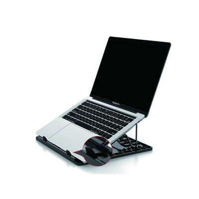 Supporto di raffreddamento Conceptronic THANA03G - per notebook fino a 15.6" - 7 livelli di altezza - nero