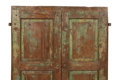 Biscottini Porta portone in legno massello e ferro da interno o da esterno vecchia e antica medievale