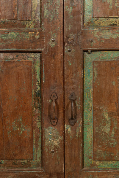 Biscottini Porta portone in legno massello e ferro da interno o da esterno vecchia e antica medievale
