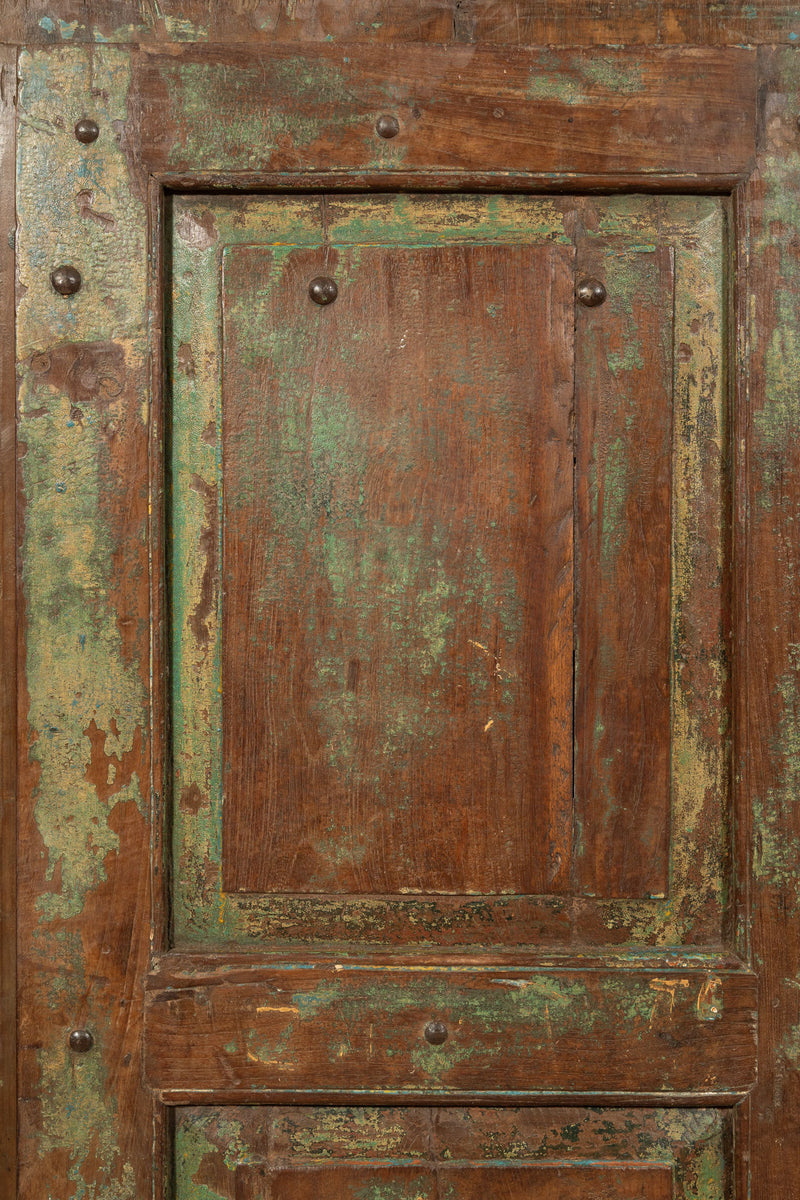 Biscottini Porta portone in legno massello e ferro da interno o da esterno vecchia e antica medievale