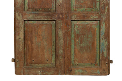 Biscottini Porta portone in legno massello e ferro da interno o da esterno vecchia e antica medievale