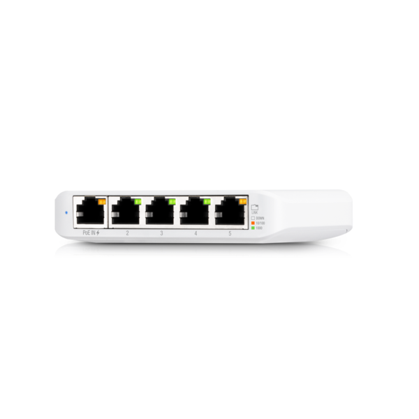 Switch di rete Ubiquiti Unifi Switch UniFi USW Flex Mini - 5 porte RJ-45 - Gestito (Managed) - Gigabit Ethernet (10/100/1000) - Supporto Power over Ethernet (PoE)
