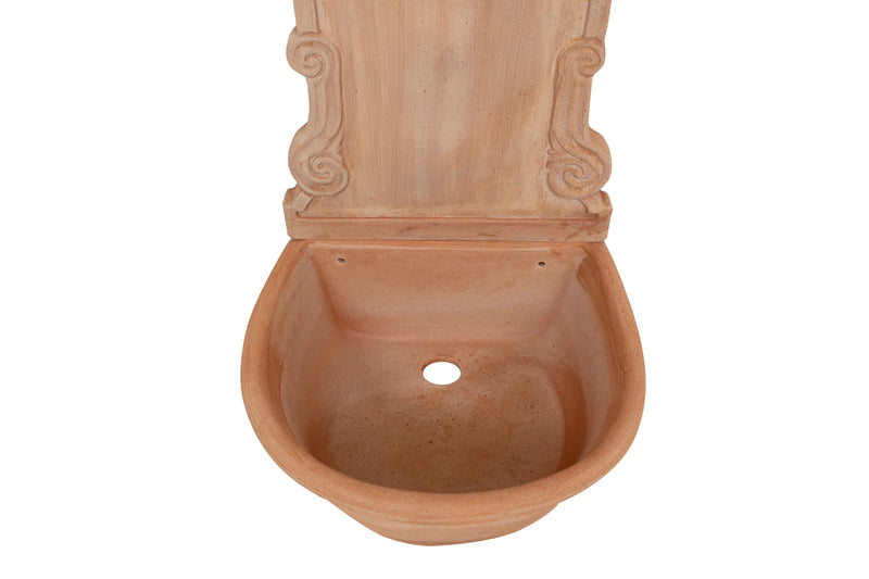 Biscottini Fontana a muro da parete da appendere in Terracotta 100% Made in Italy interamente Lavorata a Mano