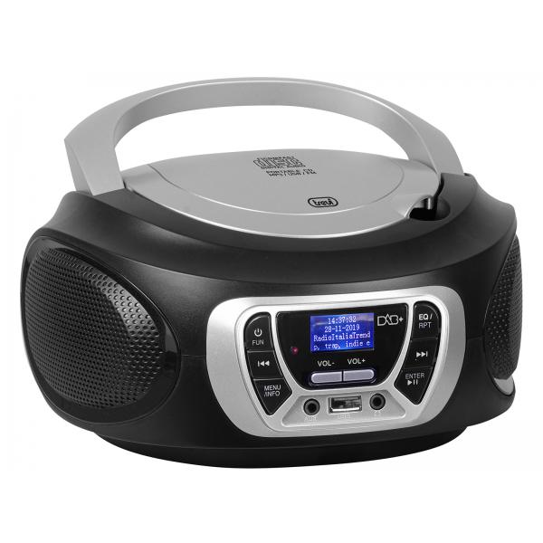 Cmp 510 Dab Stereo Portatile Boombox Cd Radio Dab / Dab+ / Fm Con Rds Usb / AuX-In - Nero