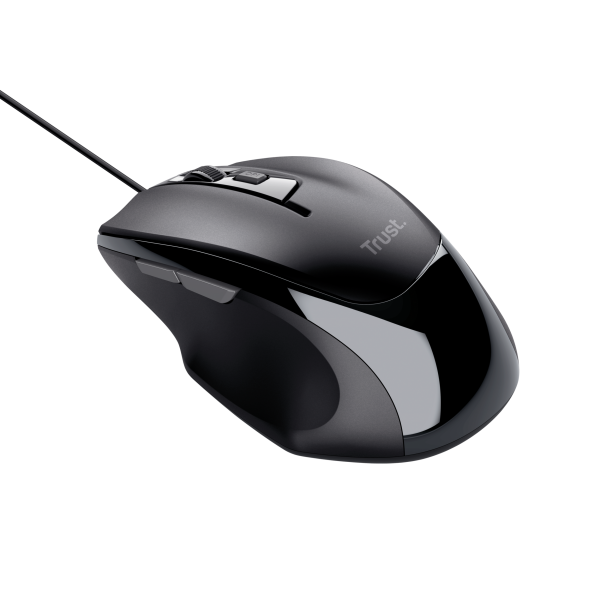 Mouse Gaming Trust Voca - Forma confortevole - Usb - Nero