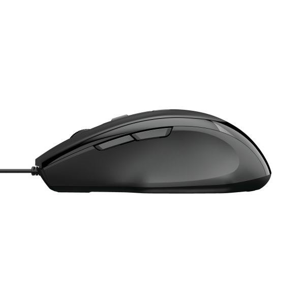 Mouse Gaming Trust Voca - Forma confortevole - Usb - Nero
