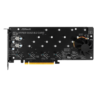 Asrock Hyper Quad M.2 scheda di interfaccia e adattatore Interno (ASRock HYPER QUAD M.2 CARD - interface)
