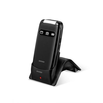 BRONDI AMICO FAVOLOSO (NERO) - TELEFONO CELLULARE PER ANZIANI - TASTO SOS - TORCIA - CONTROLLO REMOTO - ANNUNCIO VOCALE
