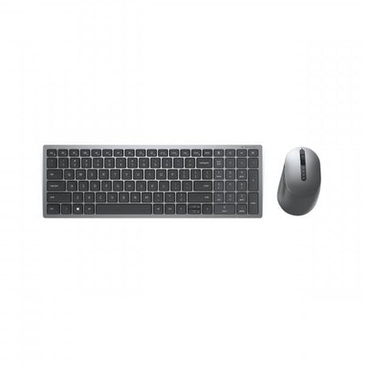 DELL KM7120W tastiera RF senza fili + Bluetooth QWERTZ Tedesco Grigio, Titanio