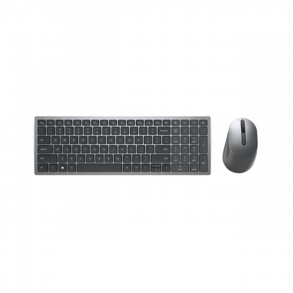 DELL KM7120W tastiera RF senza fili + Bluetooth QWERTZ Tedesco Grigio, Titanio