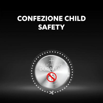 Batteria al Litio Duracell Lithium CR2025 - 3.0V - 2 Pezzi