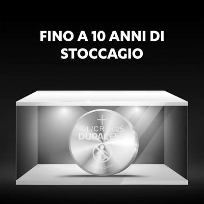 Batteria al Litio Duracell Lithium CR2025 - 3.0V - 2 Pezzi