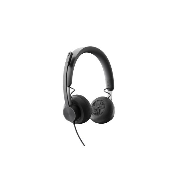 Logitech 981-000875 cuffia e auricolare Cablato A Padiglione Musica e Chiamate USB tipo-C Grafite (Logitech Zone Wired UC Stereo USB-C/A)