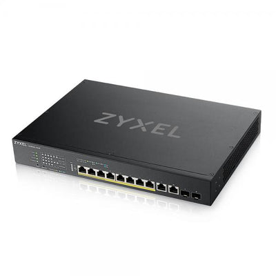 Zyxel XS1930-12HP-ZZ0101F switch di rete Gestito L3 10G Ethernet [100/1000/10000] Supporto Power over Ethernet [PoE] Nero (XS1930-12HP - 8 PORT MGBI SMART MGD POE++)