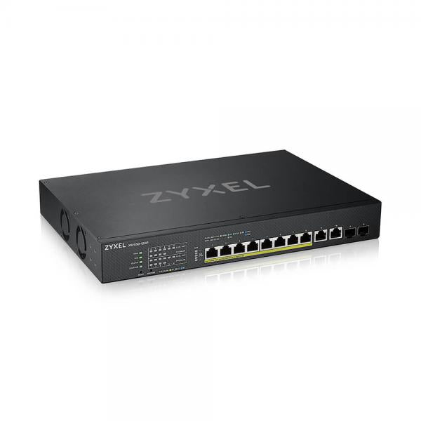 Zyxel XS1930-12HP-ZZ0101F switch di rete Gestito L3 10G Ethernet [100/1000/10000] Supporto Power over Ethernet [PoE] Nero (XS1930-12HP - 8 PORT MGBI SMART MGD POE++)