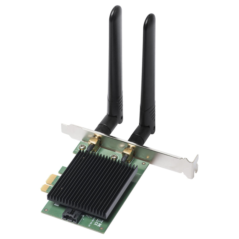 Adattatore WiFi AX3000 Scheda plug-in WLAN PCI Express 3000 MBit/s Bluetooth 5.0, EW-7833AXP